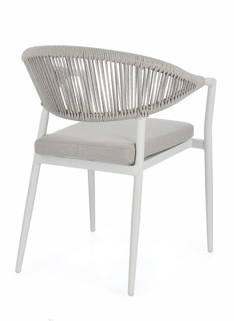 Sedia "Millor" struttura in alluminio con braccioli per interni ed esterni in Sedie Decor Space - Altamura, commercioVirtuoso.it
