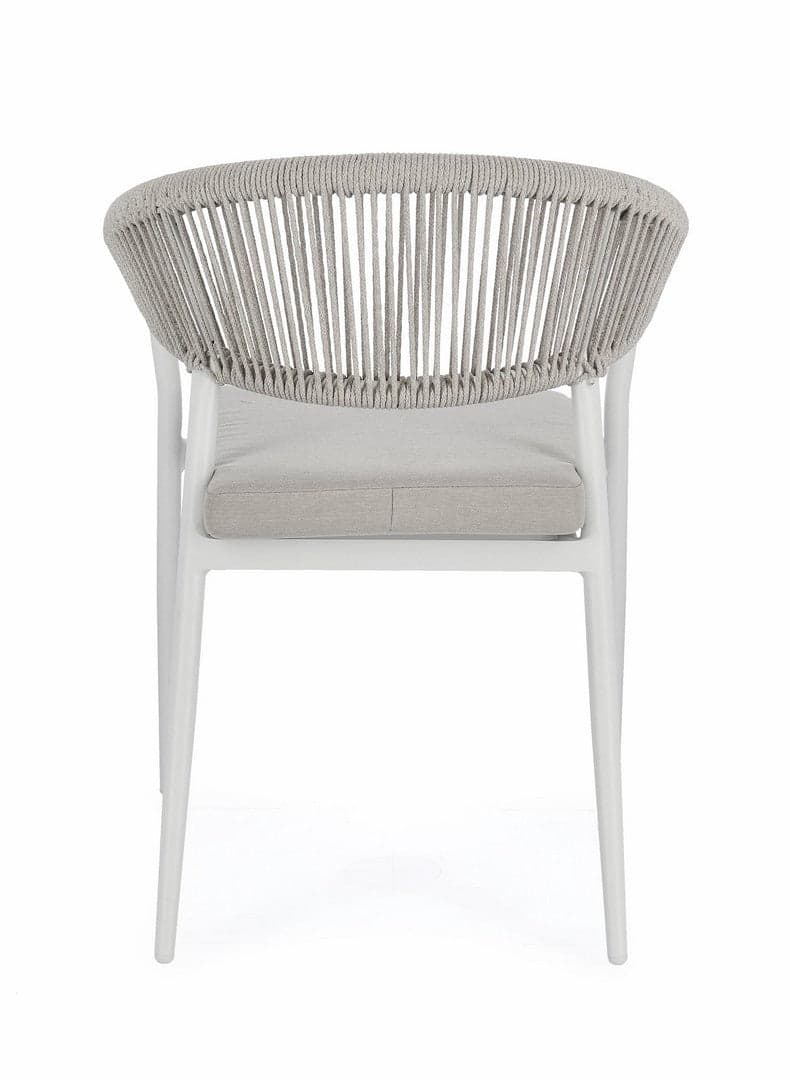 Sedia "Millor" struttura in alluminio con braccioli per interni ed esterni in Sedie Decor Space - Altamura, commercioVirtuoso.it
