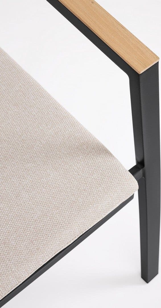 Sedia "Zelmar" struttura in alluminio con cuscino per interni ed esterni in Sedie Decor Space - Altamura, commercioVirtuoso.it
