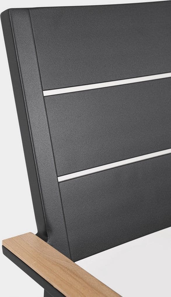 Sedia "Zelmar" struttura in alluminio con cuscino per interni ed esterni in Sedie Decor Space - Altamura, commercioVirtuoso.it