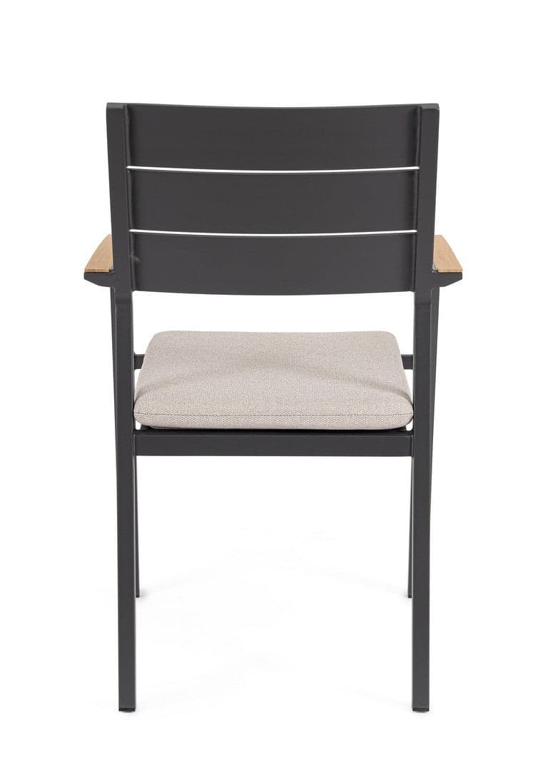 Sedia "Zelmar" struttura in alluminio con cuscino per interni ed esterni in Sedie Decor Space - Altamura, commercioVirtuoso.it