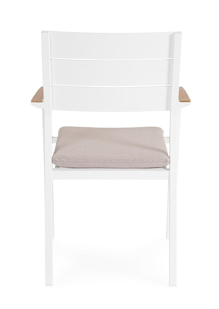 Sedia "Zelmar" struttura in alluminio con cuscino per interni ed esterni in Sedie Decor Space - Altamura, commercioVirtuoso.it