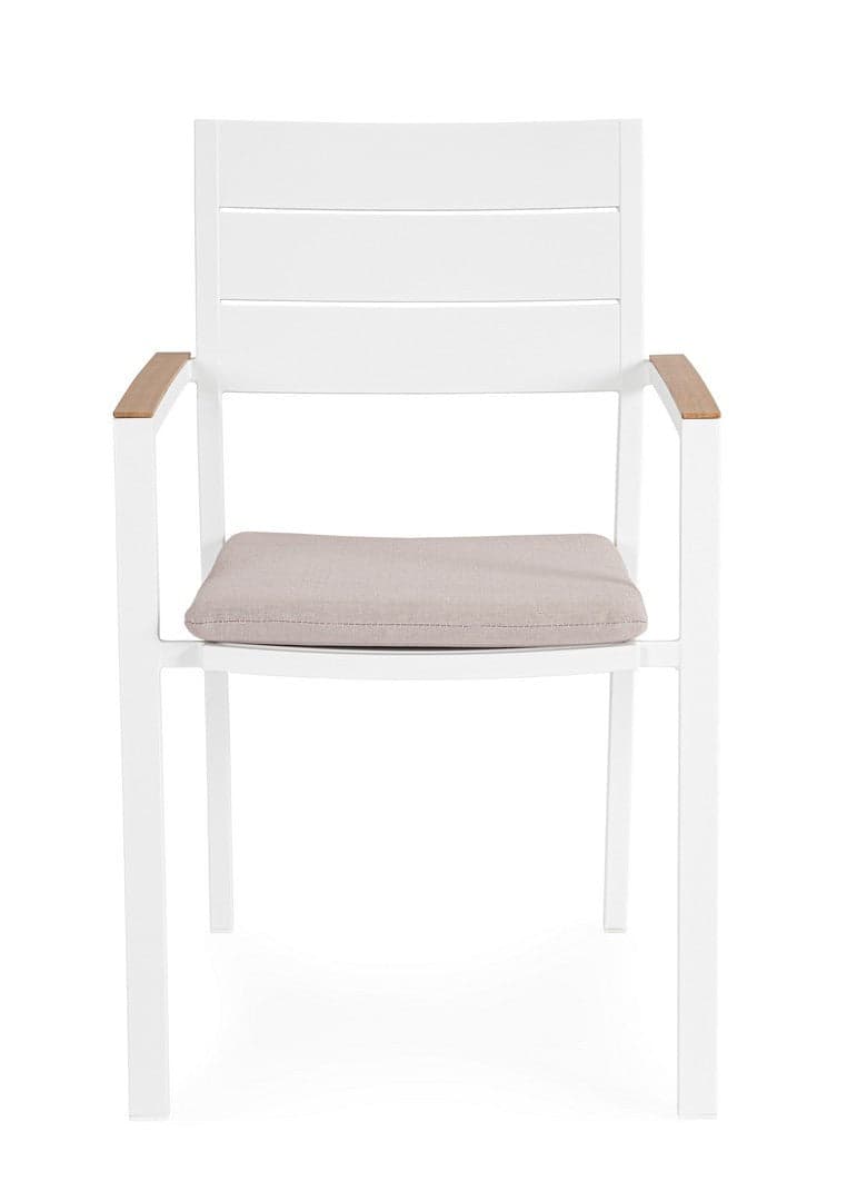 Sedia "Zelmar" struttura in alluminio con cuscino per interni ed esterni in Sedie Decor Space - Altamura, commercioVirtuoso.it