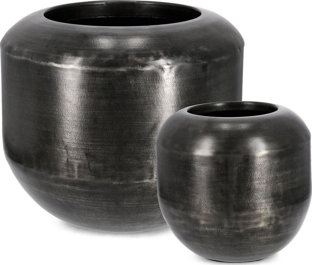 Vaso "Nadu" in metallo per uso interno ed esterno set da 2 in Vasi tradizionali Decor Space - Altamura, commercioVirtuoso.it
