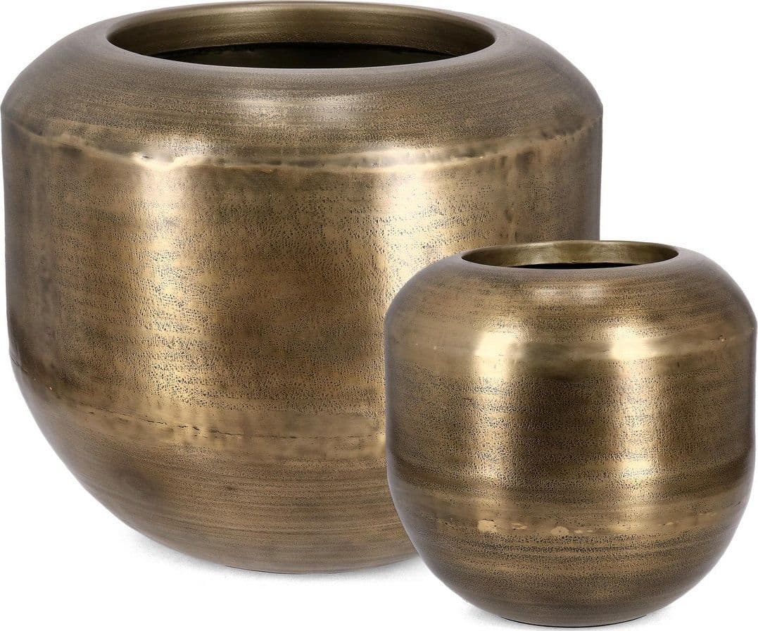 Vaso "Nadu" in metallo per uso interno ed esterno set da 2 in Vasi tradizionali Decor Space - Altamura, commercioVirtuoso.it