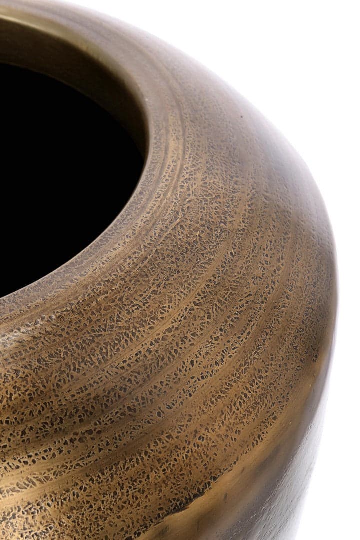 Vaso "Nadu" tondo in metallo per uso interno ed esterno h 89 cm in Vasi tradizionali Decor Space - Altamura, commercioVirtuoso.it