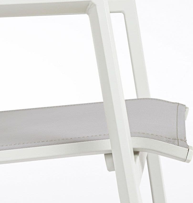 Sedia "Krion" struttura in alluminio con braccioli per interni ed esterni in Sedie Decor Space - Altamura, commercioVirtuoso.it
