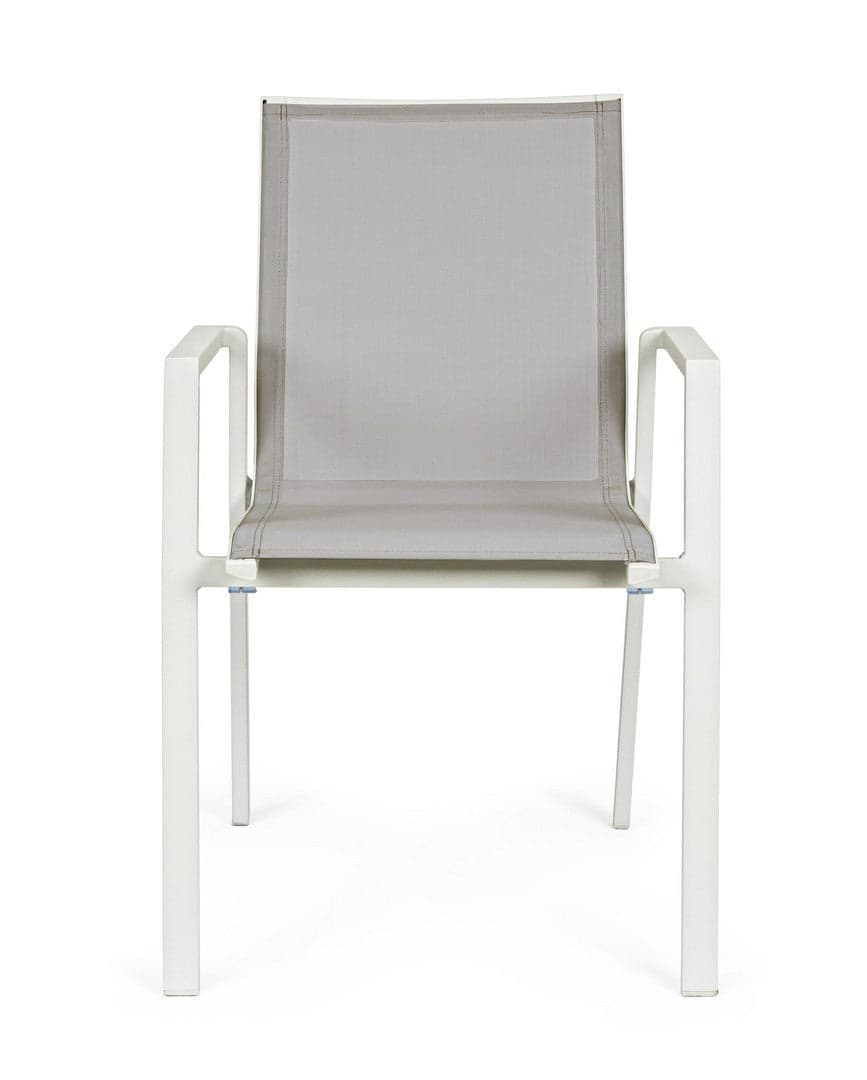 Sedia "Krion" struttura in alluminio con braccioli per interni ed esterni in Sedie Decor Space - Altamura, commercioVirtuoso.it