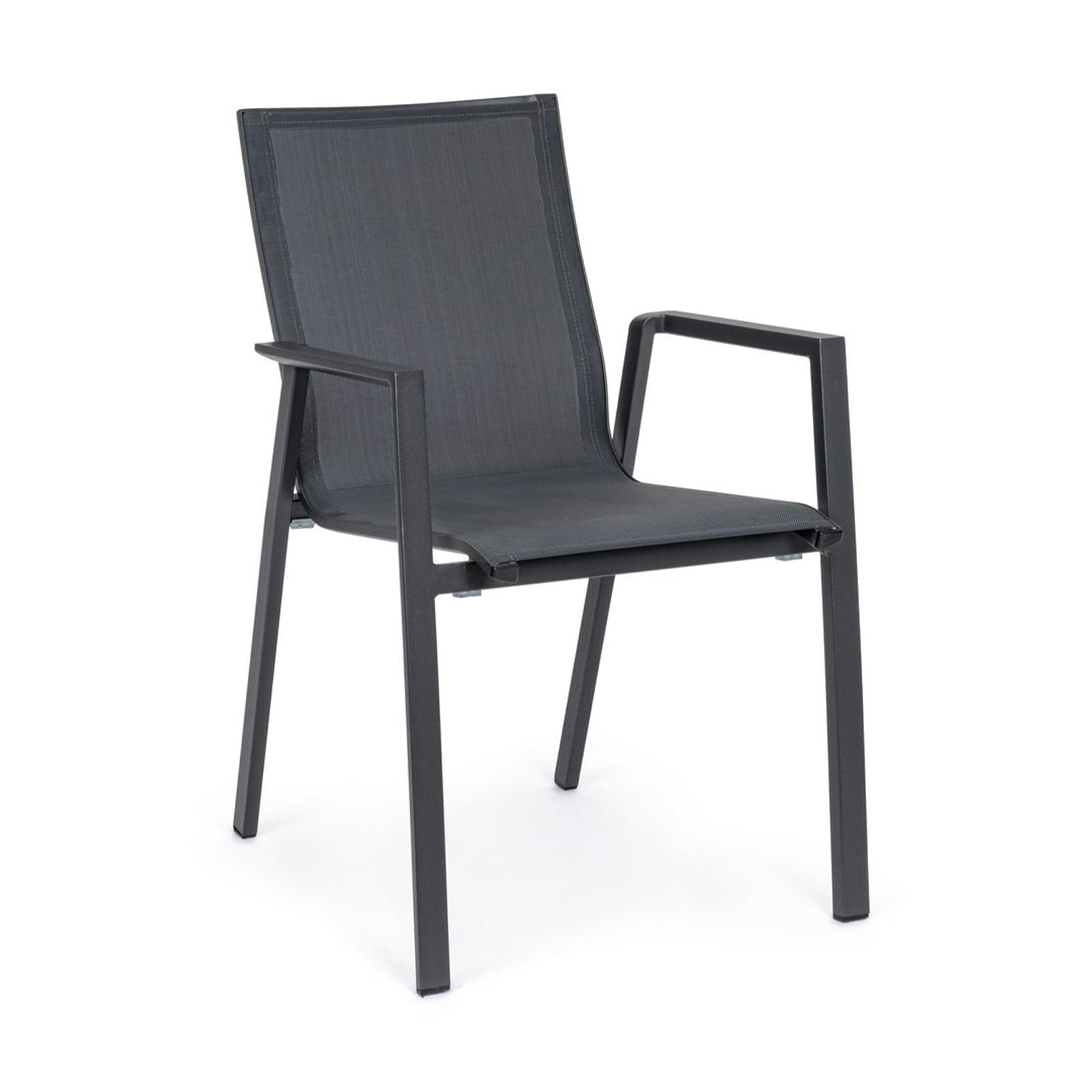 Sedia "Krion" struttura in alluminio con braccioli per interni ed esterni in Sedie Decor Space - Altamura, commercioVirtuoso.it