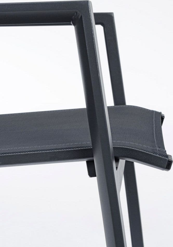 Sedia "Krion" struttura in alluminio con braccioli per interni ed esterni in Sedie Decor Space - Altamura, commercioVirtuoso.it