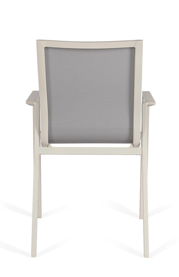 Sedia "Krion" struttura in alluminio con braccioli per interni ed esterni in Sedie Decor Space - Altamura, commercioVirtuoso.it