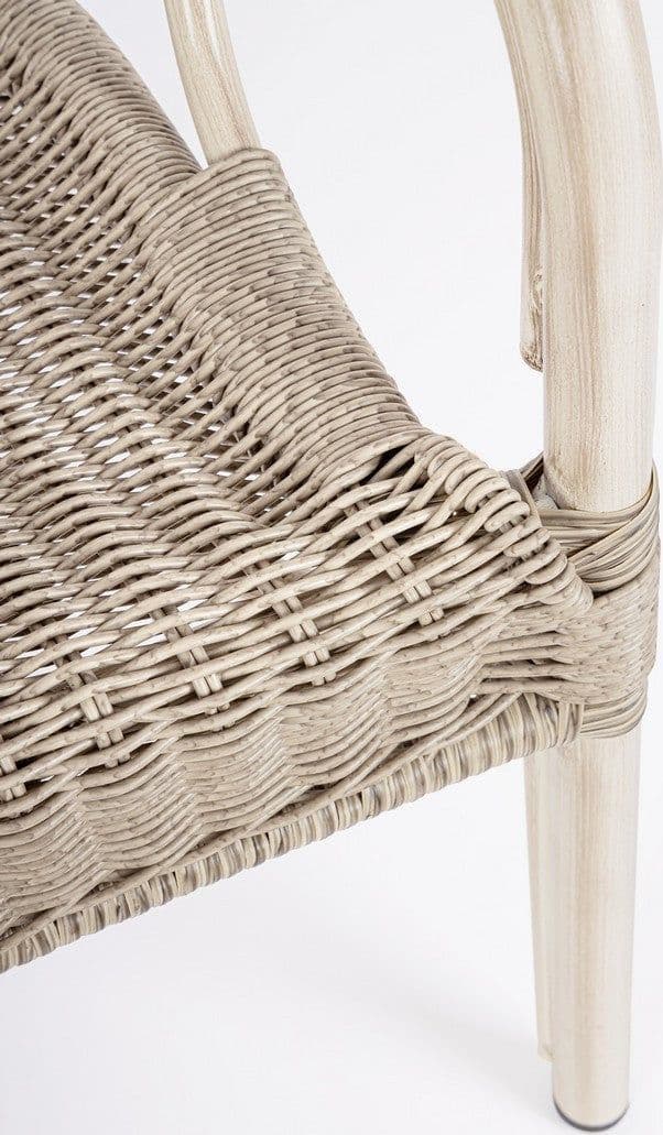 Sedia "Cala" struttura in alluminio con braccioli per interni ed esterni in Sedie Decor Space - Altamura, commercioVirtuoso.it