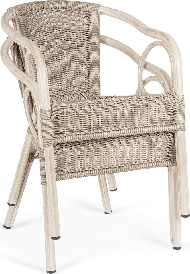 Sedia "Cala" struttura in alluminio con braccioli per interni ed esterni in Sedie Decor Space - Altamura, commercioVirtuoso.it