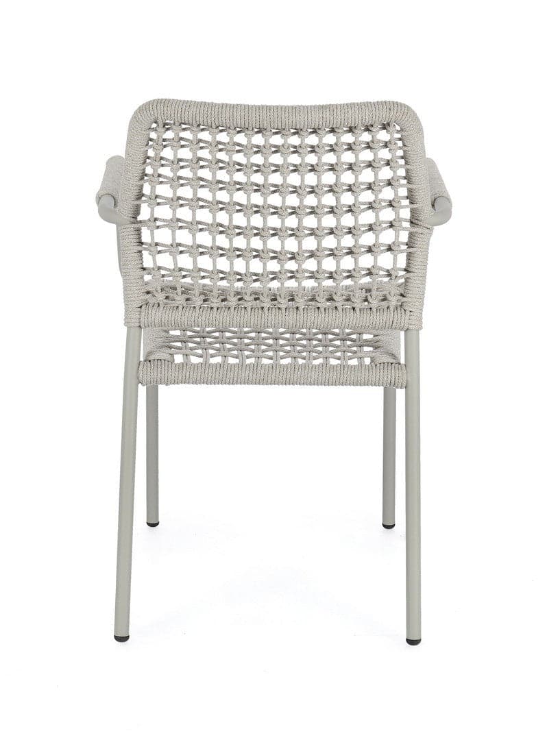 Sedia "Rajada" struttura in alluminio con braccioli per interni ed esterni in Sedie Decor Space - Altamura, commercioVirtuoso.it