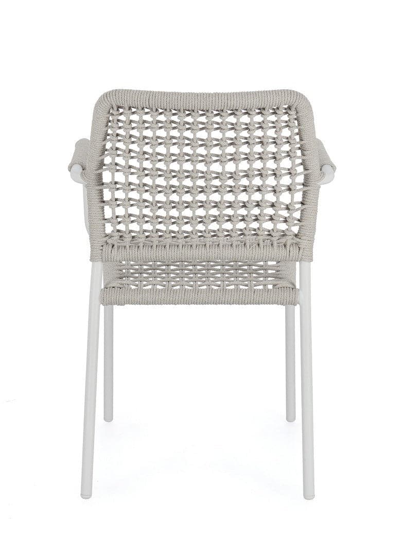 Sedia "Rajada" struttura in alluminio con braccioli per interni ed esterni in Sedie Decor Space - Altamura, commercioVirtuoso.it