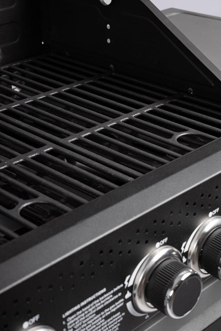 Barbecue a gas "Aleandro" con 5 bruciatori superfice di cottura in ghisa smaltata in Barbecue a gas Decor Space - Altamura, commercioVirtuoso.it