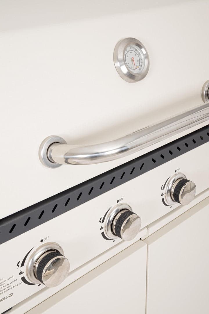 Cucina a gas "Merita" con superfice di cottura in ghisa smaltata in Padelle grill Decor Space - Altamura, commercioVirtuoso.it