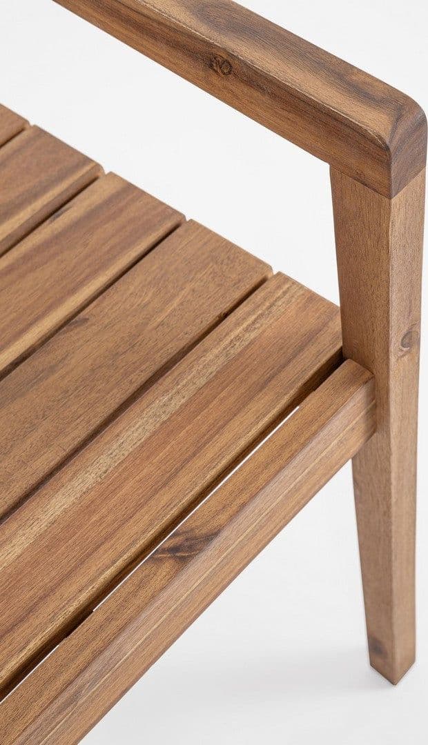 Sedia "Rodano" in legno di acacia con braccioli per interni ed esterni in Sedie Decor Space - Altamura, commercioVirtuoso.it