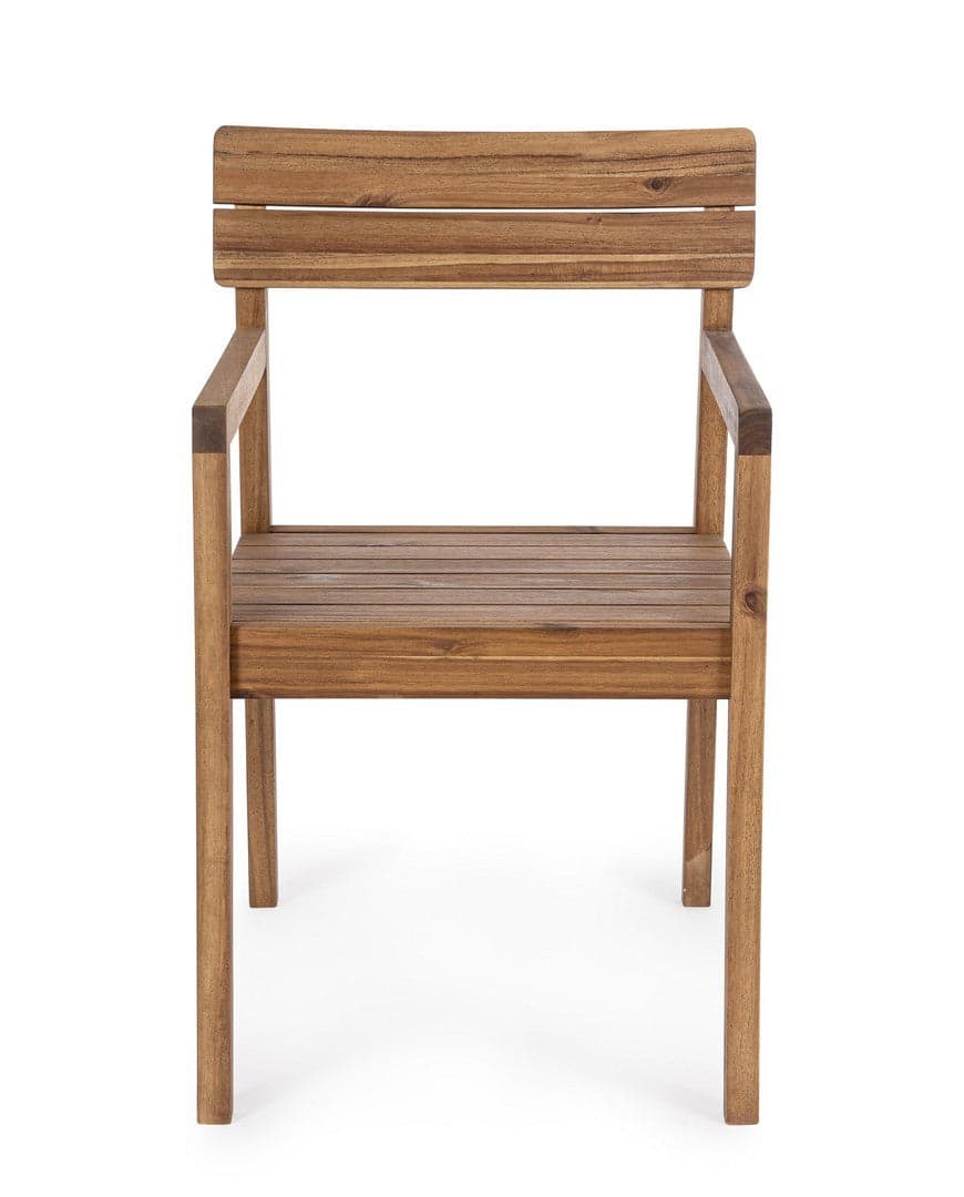 Sedia "Rodano" in legno di acacia con braccioli per interni ed esterni in Sedie Decor Space - Altamura, commercioVirtuoso.it