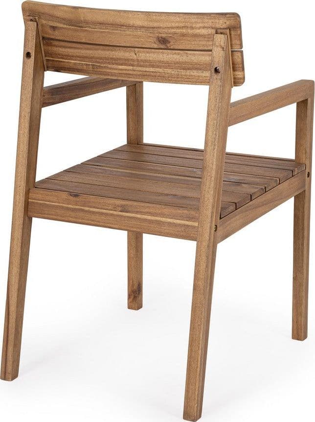 Sedia "Rodano" in legno di acacia con braccioli per interni ed esterni in Sedie Decor Space - Altamura, commercioVirtuoso.it