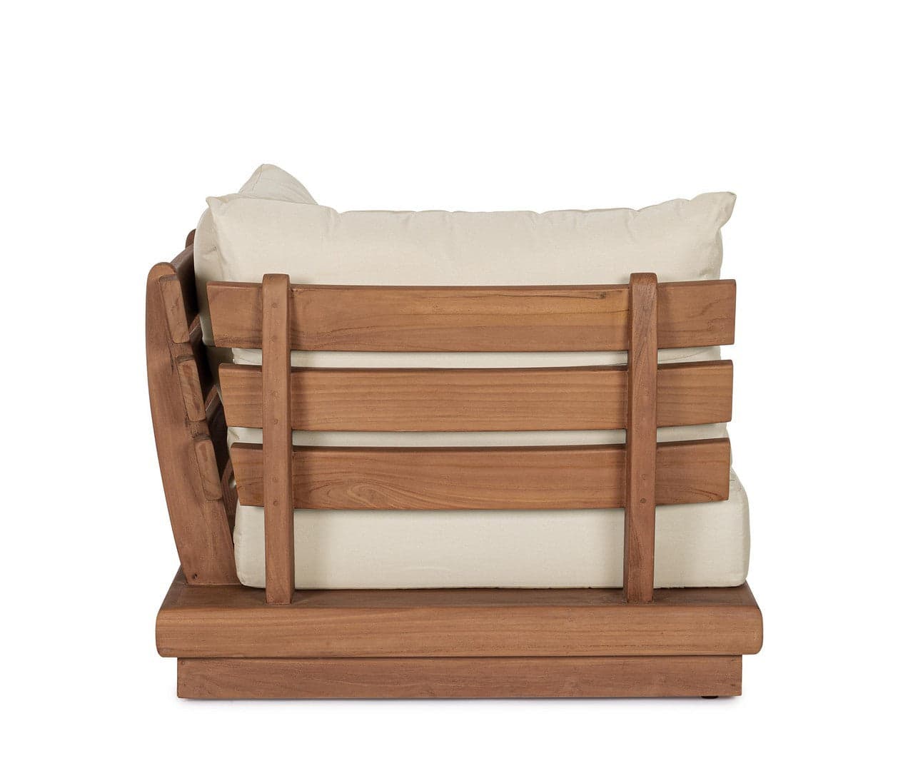 Salottino con cuscini "Delgada" in legno teak da giardino e veranda in Set di mobili Decor Space - Altamura, commercioVirtuoso.it