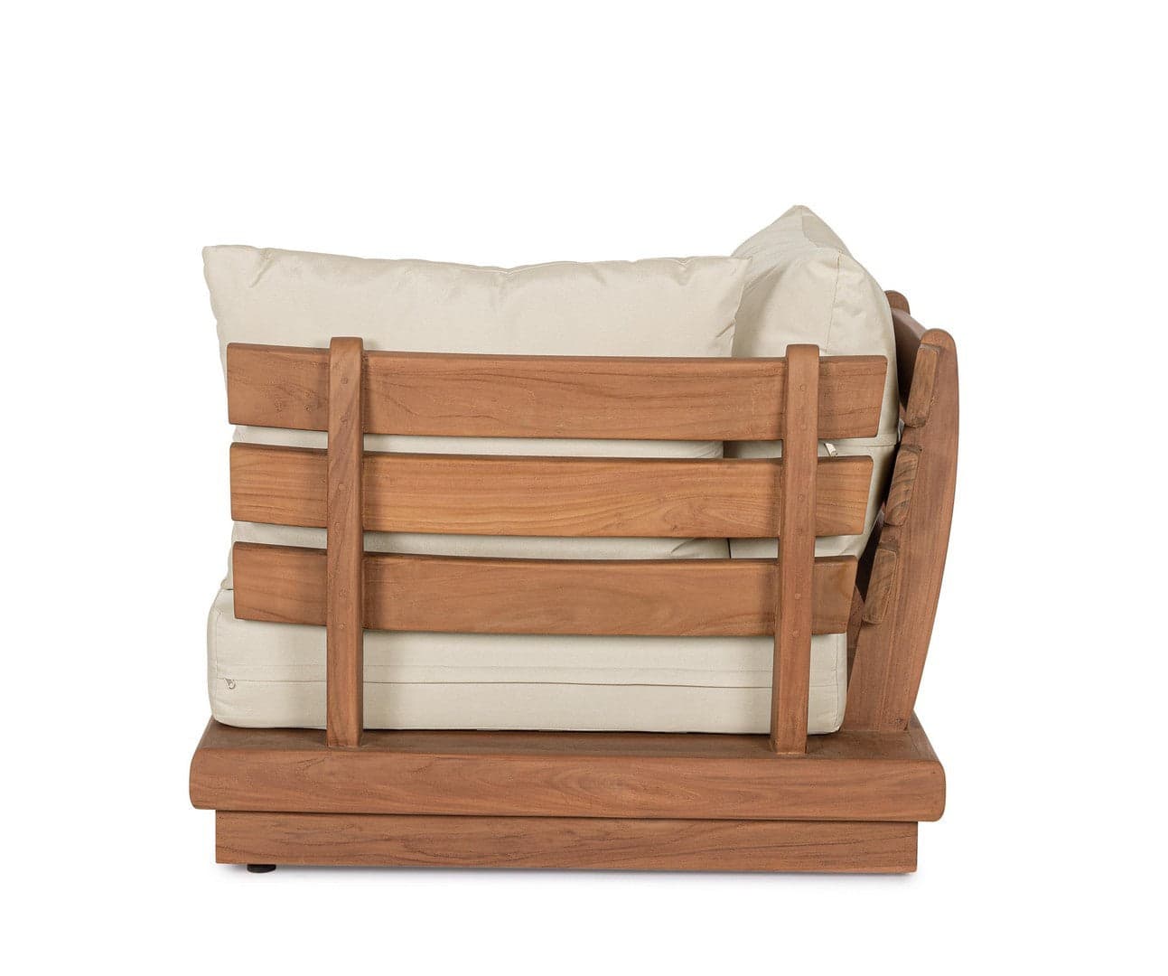 Salottino con cuscini "Delgada" in legno teak da giardino e veranda in Set di mobili Decor Space - Altamura, commercioVirtuoso.it
