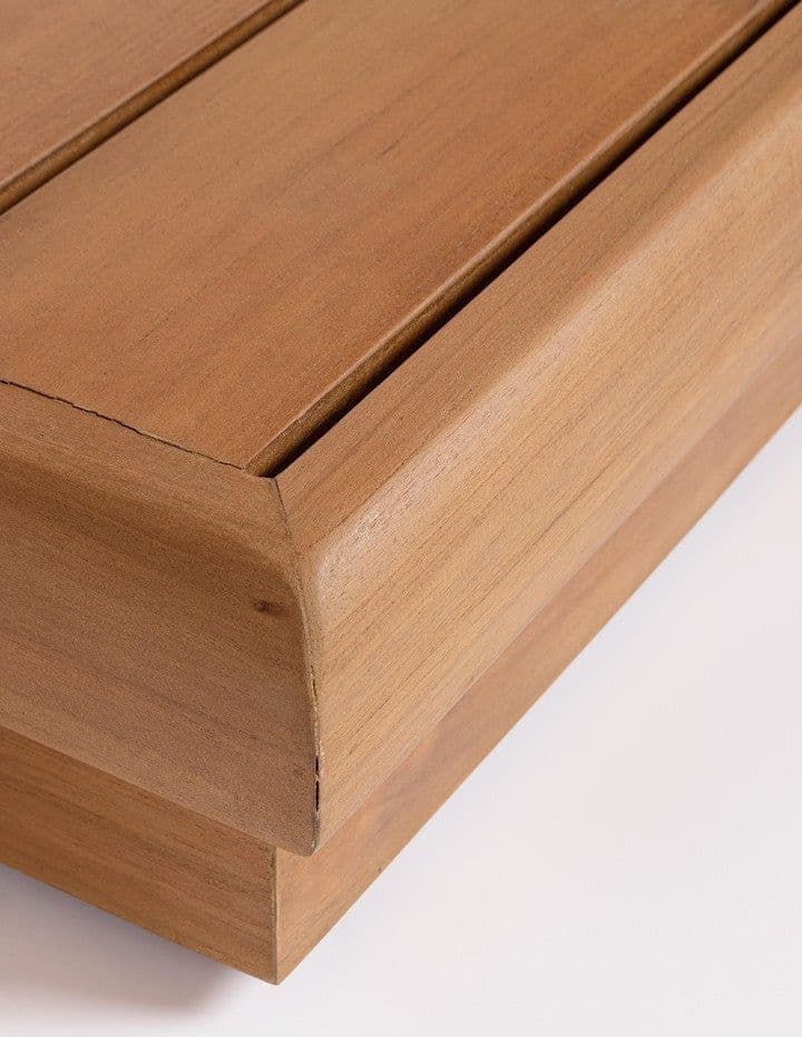 Salottino con cuscini "Delgada" in legno teak da giardino e veranda in Set di mobili Decor Space - Altamura, commercioVirtuoso.it