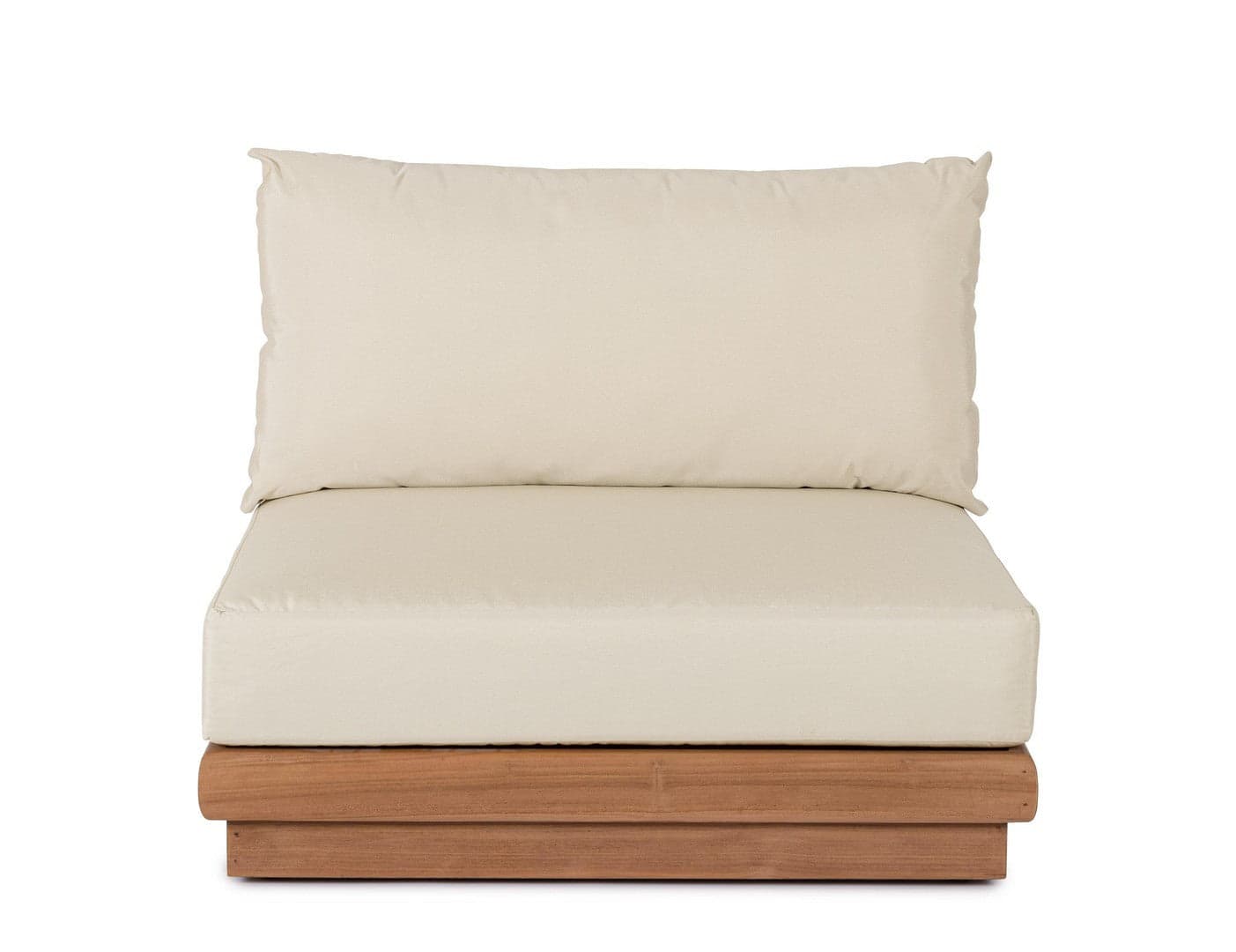 Salottino con cuscini "Delgada" in legno teak da giardino e veranda in Set di mobili Decor Space - Altamura, commercioVirtuoso.it