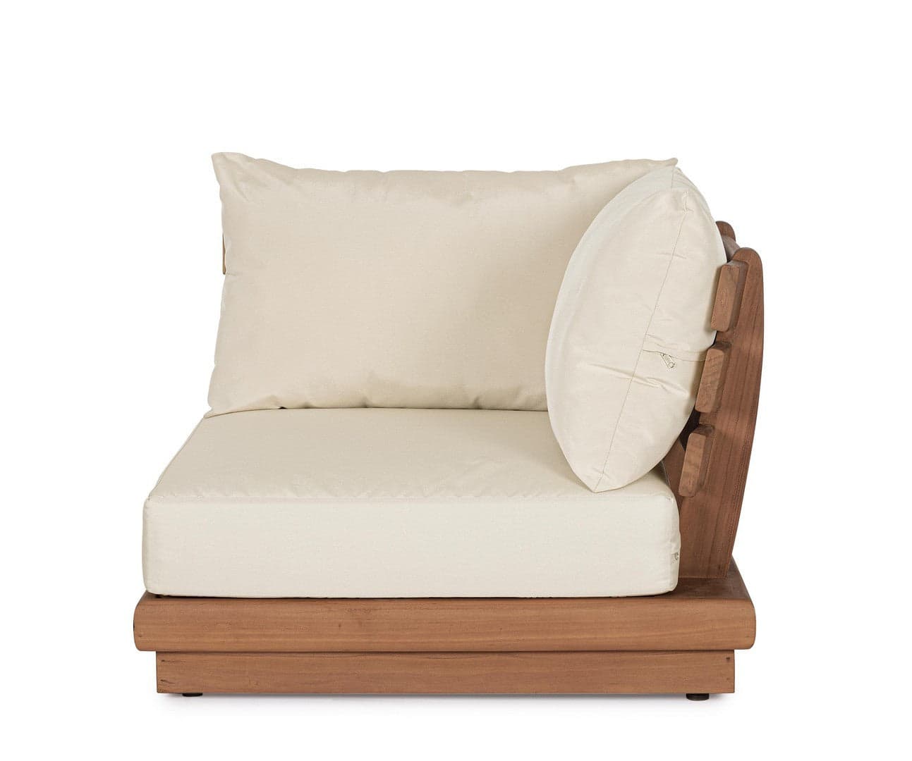 Salottino con cuscini "Delgada" in legno teak da giardino e veranda in Set di mobili Decor Space - Altamura, commercioVirtuoso.it