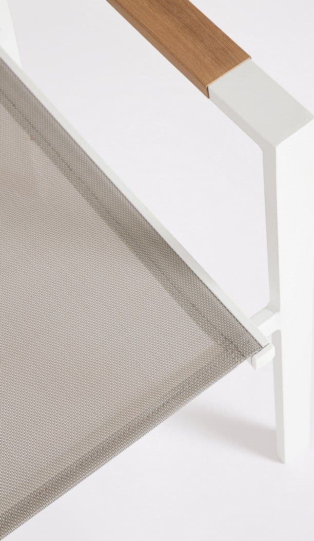Sedia "Heta" struttura in alluminio seduta in textilene per interni ed esterni in Sedie Decor Space - Altamura, commercioVirtuoso.it