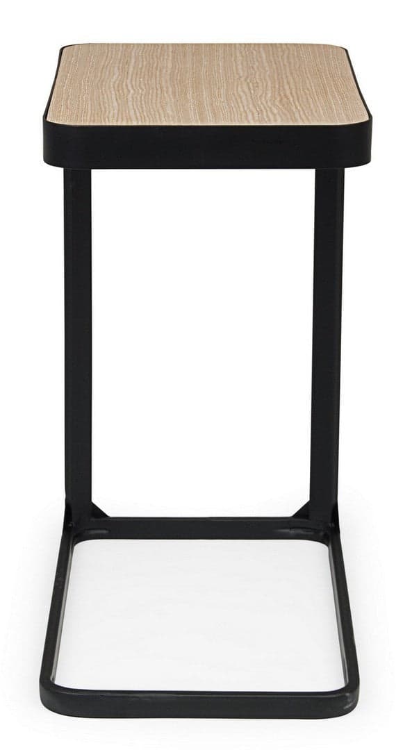 Tavolino "Everitt" struttura in acciaio piano in MDF per arredamento in Console e tavoli da divano Decor Space - Altamura, commercioVirtuoso.it