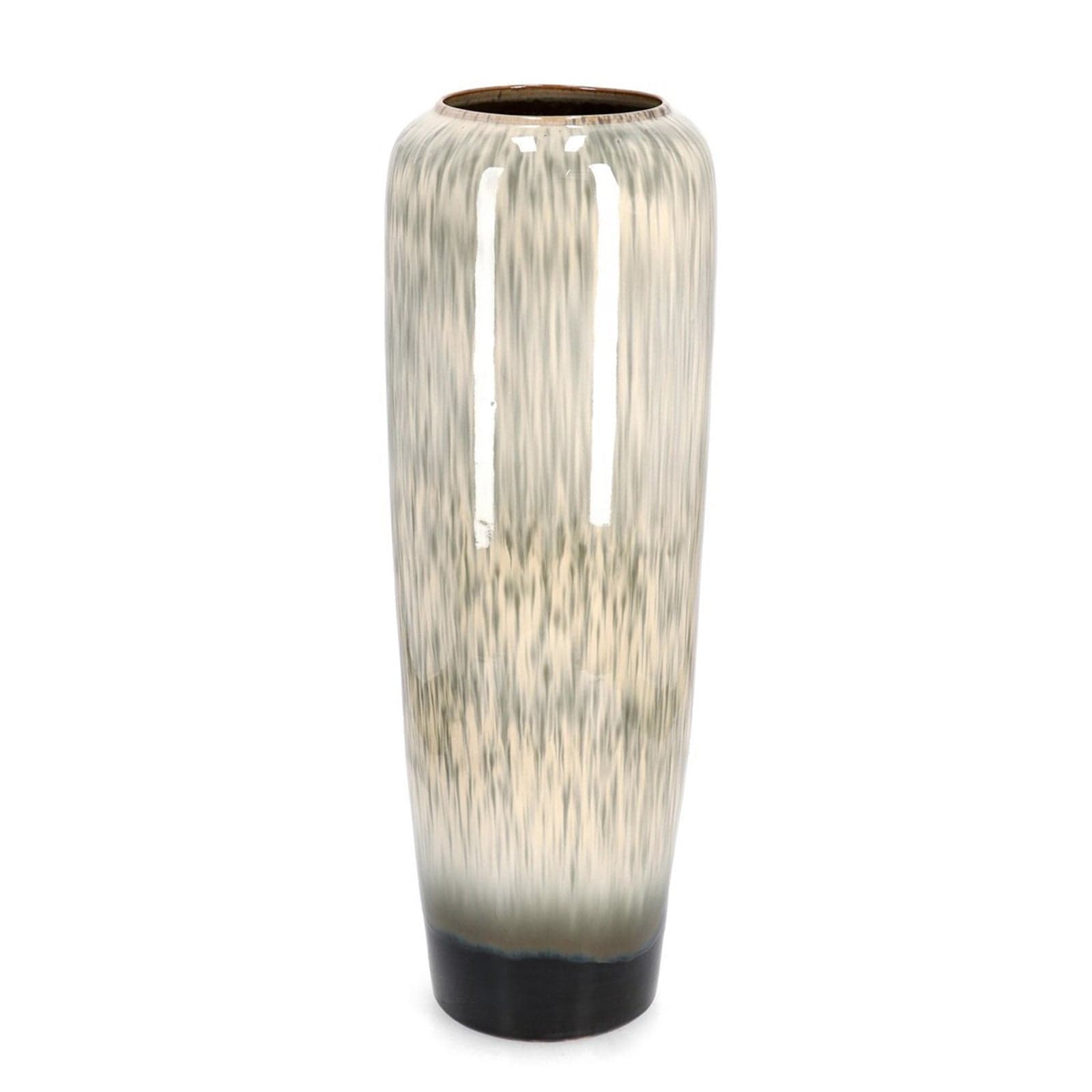 Vaso "Coira" alto in terracotta smaltata per uso esterno h 81 cm
