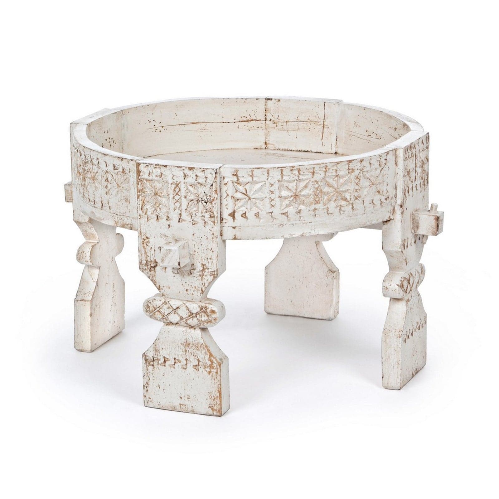 Tavolino "Yasir" struttura in legno di mango per arredamento in Console e tavoli da divano Decor Space - Altamura, commercioVirtuoso.it