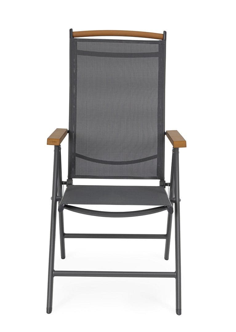 Sedia "Niagara" reclinabile con braccioli struttura in alluminio per interni ed esterni in Sedie Decor Space - Altamura, commercioVirtuoso.it