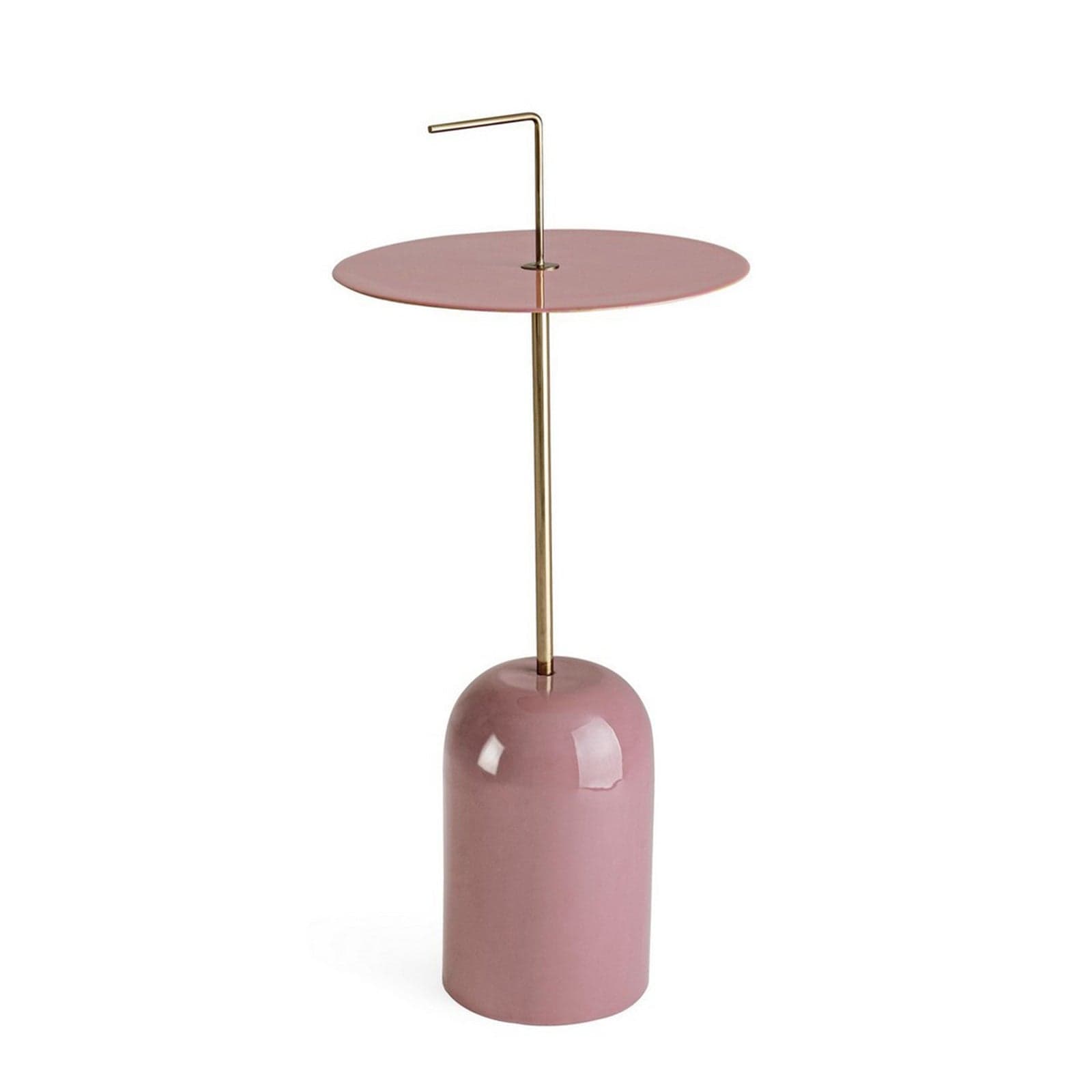 Tavolino "Tulasi" struttura in acciaio con finitura a smalto per arredamento in Console e tavoli da divano Decor Space - Altamura, commercioVirtuoso.it