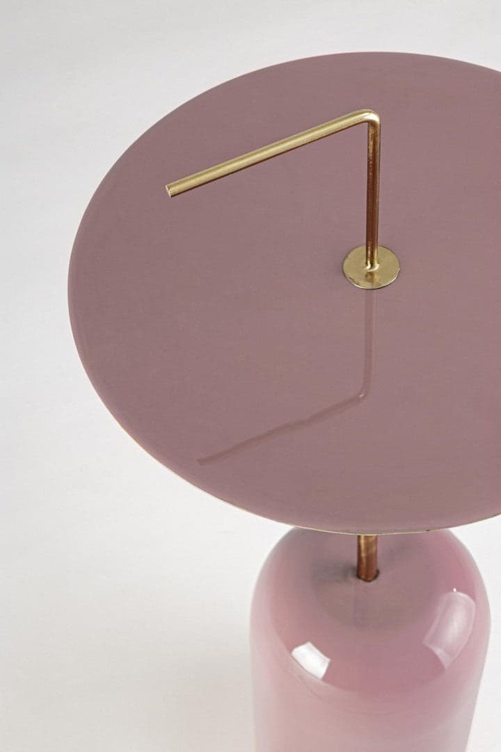 Tavolino "Tulasi" struttura in acciaio con finitura a smalto per arredamento in Console e tavoli da divano Decor Space - Altamura, commercioVirtuoso.it