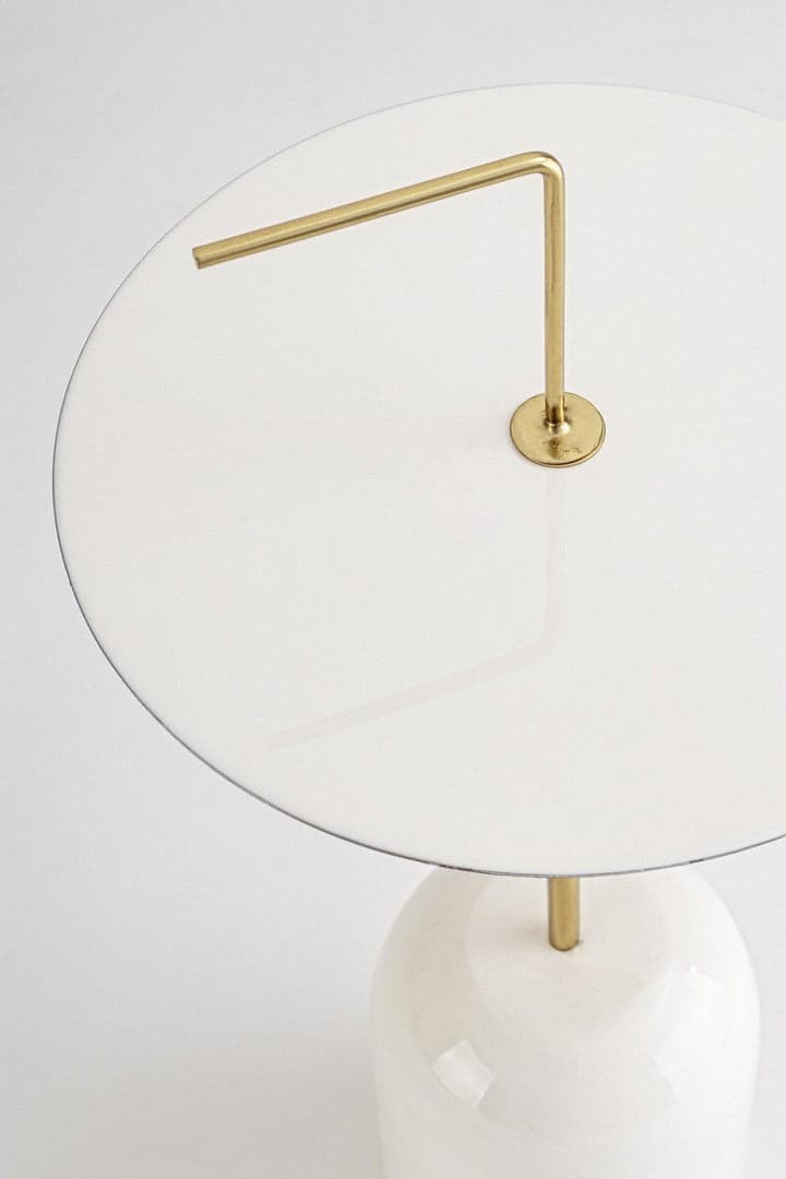 Tavolino "Tulasi" struttura in acciaio con finitura a smalto per arredamento in Console e tavoli da divano Decor Space - Altamura, commercioVirtuoso.it