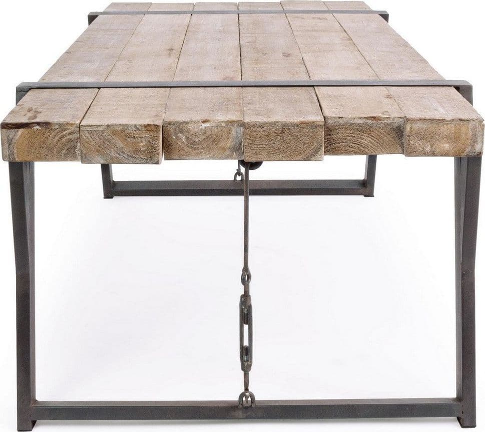 Tavolino "Blocks" struttura in acciaio per arredamento in Console e tavoli da divano Decor Space - Altamura, commercioVirtuoso.it