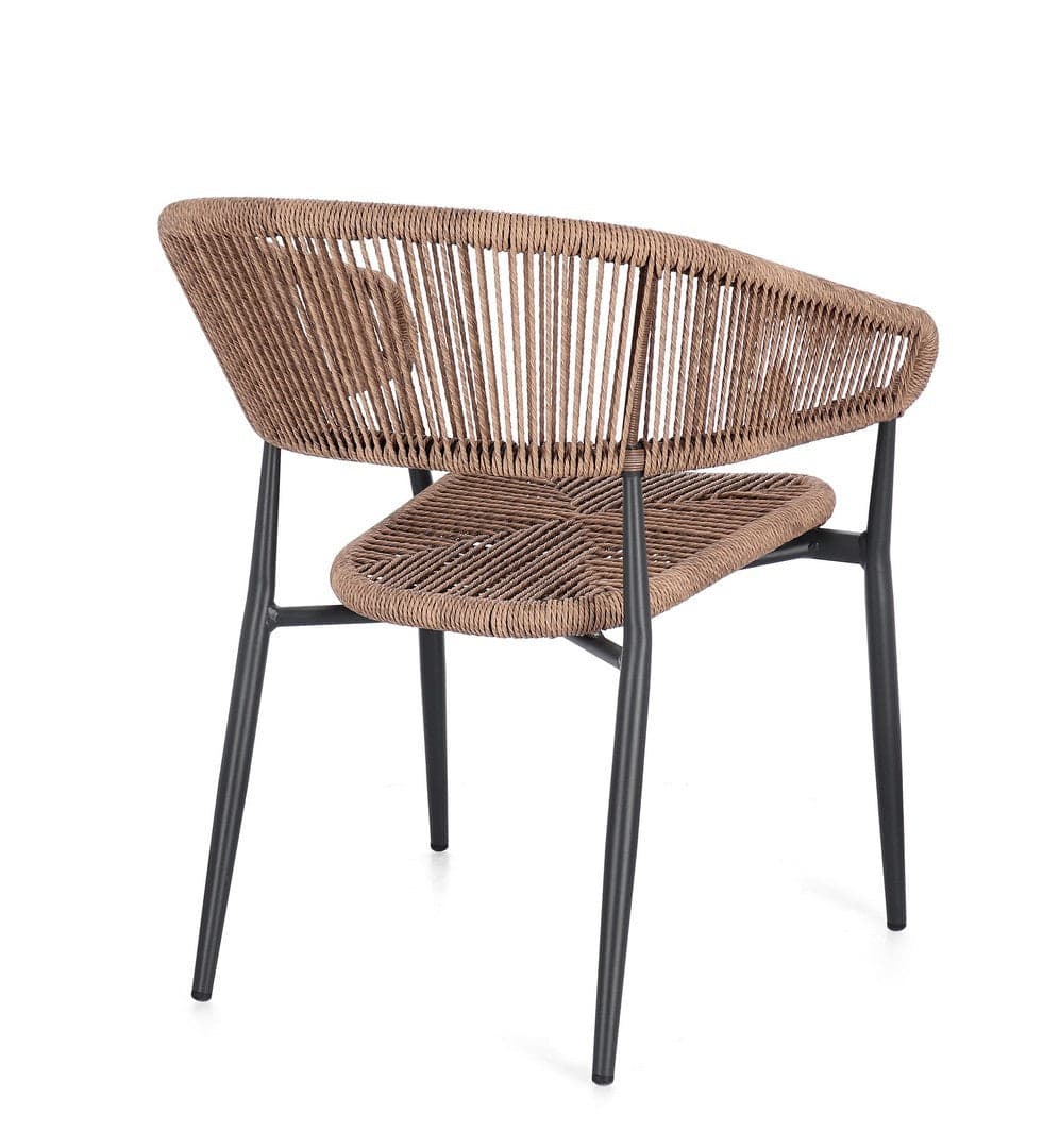 Sedia "Algaida" struttura in alluminio con braccioli per interni ed esterni in Sedie Decor Space - Altamura, commercioVirtuoso.it