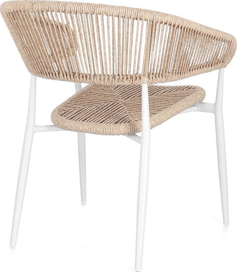 Sedia "Algaida" struttura in alluminio con braccioli per interni ed esterni in Sedie Decor Space - Altamura, commercioVirtuoso.it