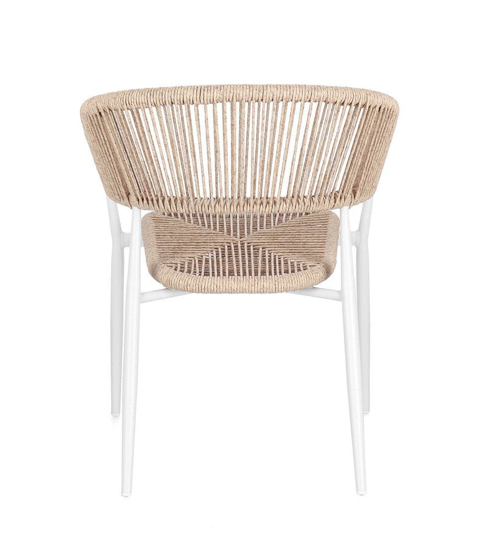 Sedia "Algaida" struttura in alluminio con braccioli per interni ed esterni in Sedie Decor Space - Altamura, commercioVirtuoso.it