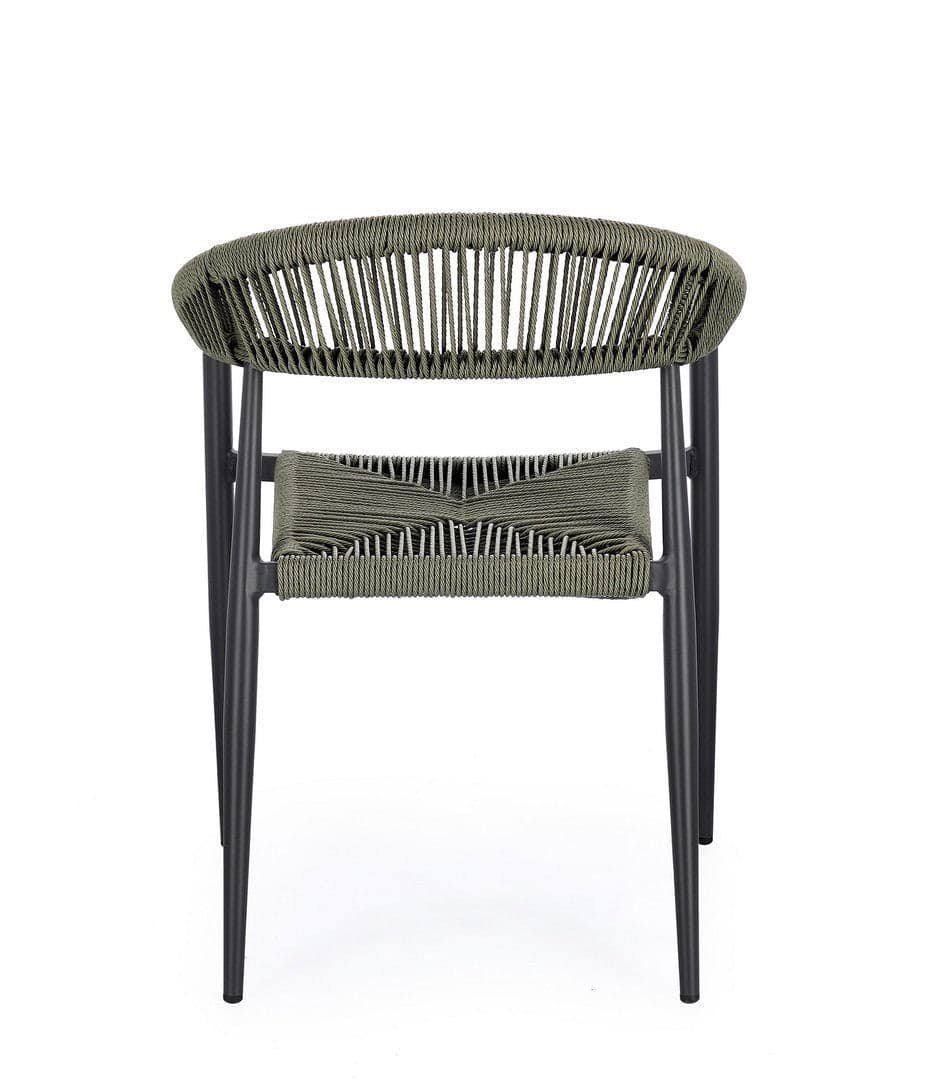 Sedia "Jandia" struttura in alluminio con braccioli per interni ed esterni in Sedie Decor Space - Altamura, commercioVirtuoso.it