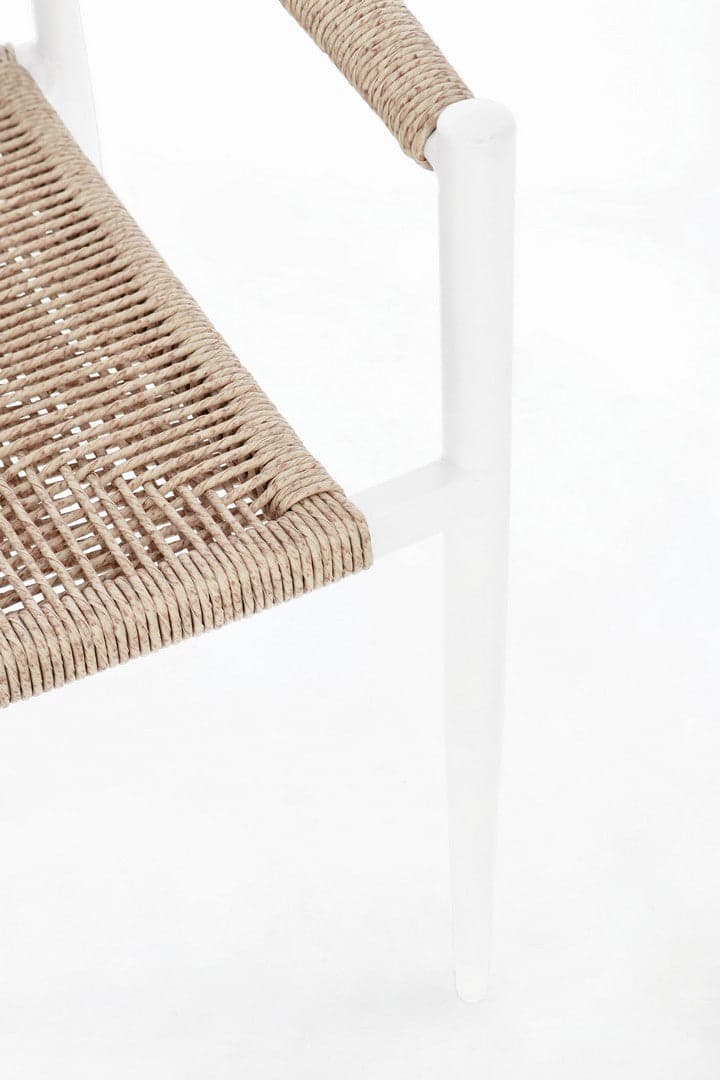 Sedia "Jandia" struttura in alluminio con braccioli per interni ed esterni in Sedie Decor Space - Altamura, commercioVirtuoso.it