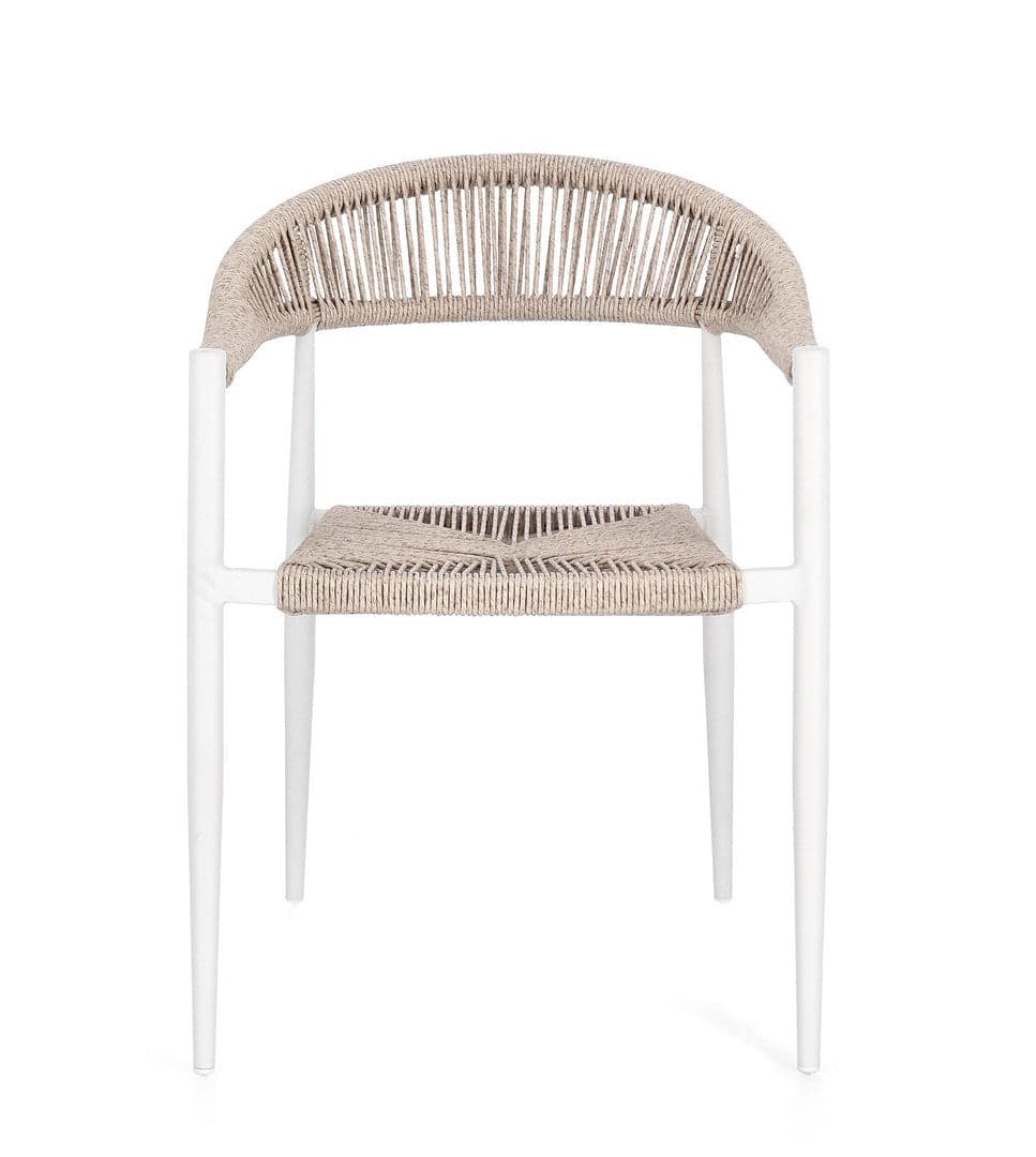 Sedia "Jandia" struttura in alluminio con braccioli per interni ed esterni in Sedie Decor Space - Altamura, commercioVirtuoso.it