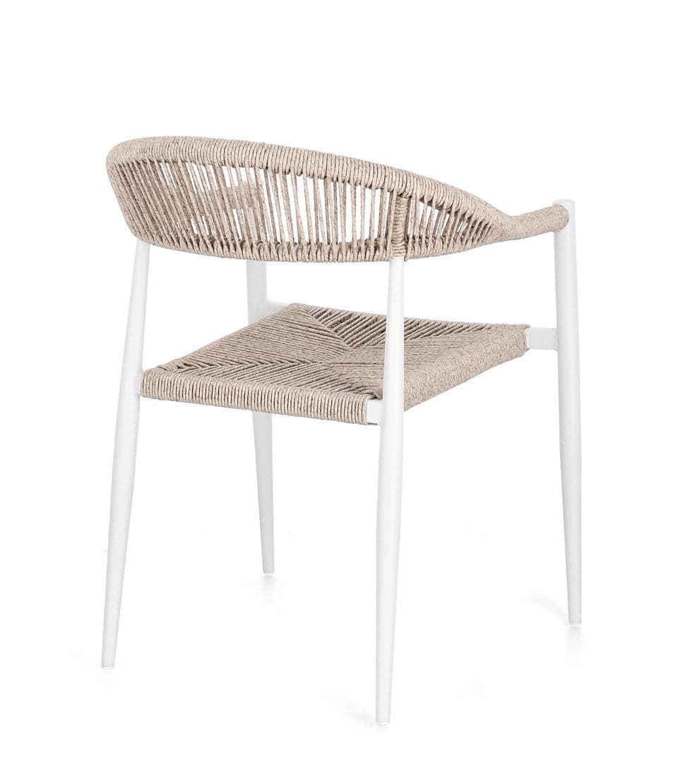 Sedia "Jandia" struttura in alluminio con braccioli per interni ed esterni in Sedie Decor Space - Altamura, commercioVirtuoso.it