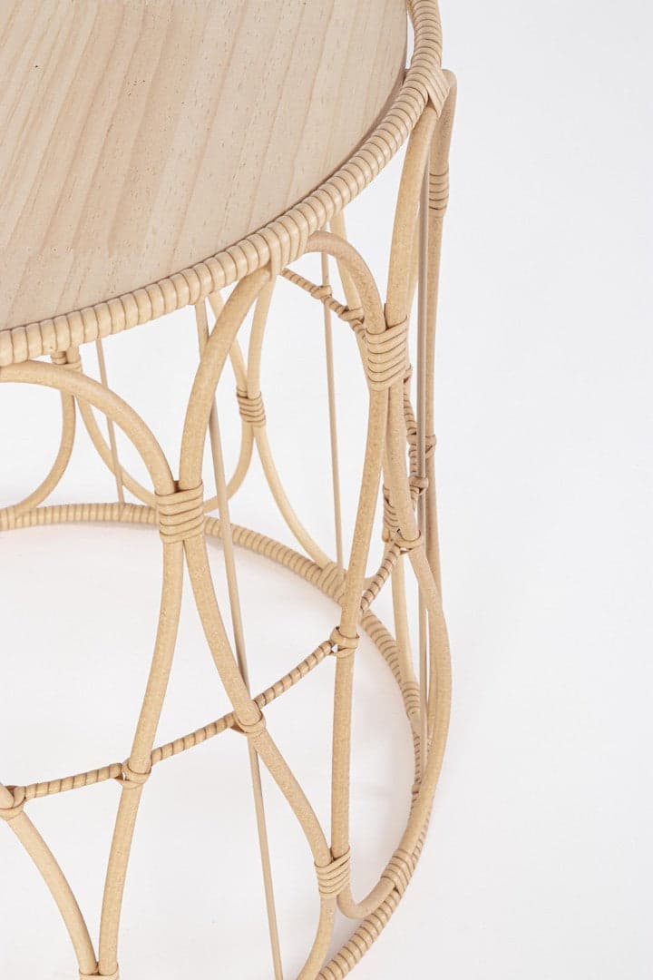 Tavolino "Sherly" struttura in polyrattan per arredamento set da 2 in Console e tavoli da divano Decor Space - Altamura, commercioVirtuoso.it