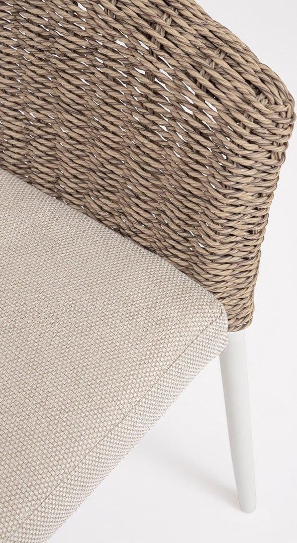 Sedia "Oceana" struttura in alluminio con cuscino per interni ed esterni in Sedie Decor Space - Altamura, commercioVirtuoso.it