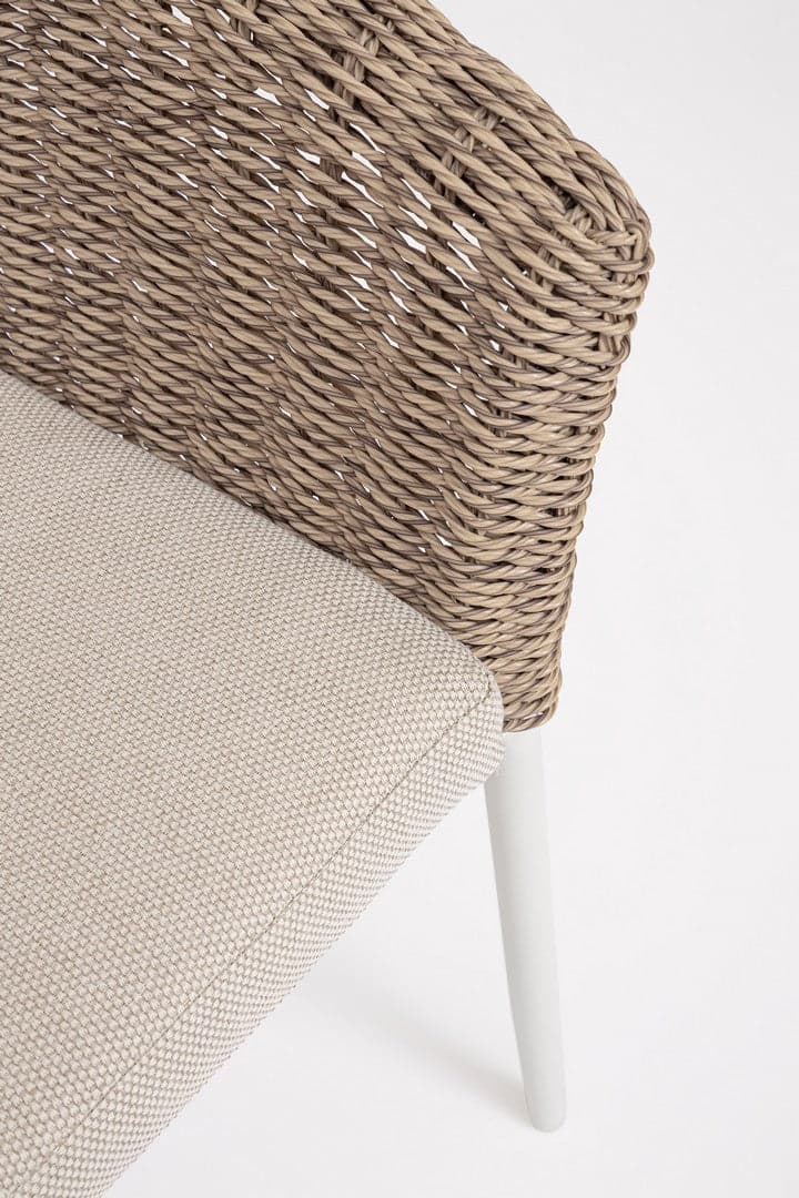Sedia "Oceana" struttura in alluminio con cuscino per interni ed esterni in Sedie Decor Space - Altamura, commercioVirtuoso.it