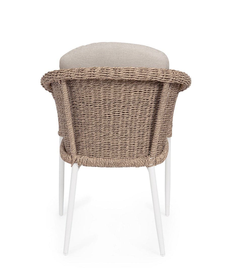 Sedia "Oceana" struttura in alluminio con cuscino per interni ed esterni in Sedie Decor Space - Altamura, commercioVirtuoso.it