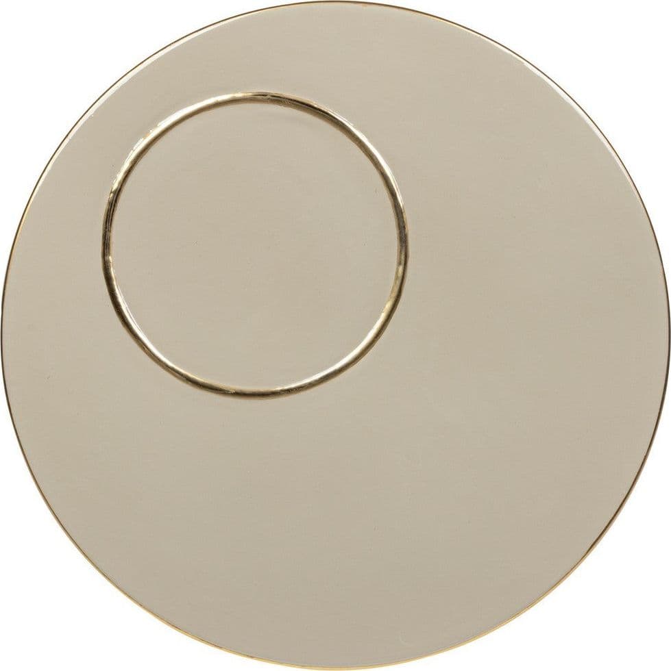 Tavolino "Kesar" struttura in acciaio e piano con finitura a smalto per arredamento in Console e tavoli da divano Decor Space - Altamura, commercioVirtuoso.it